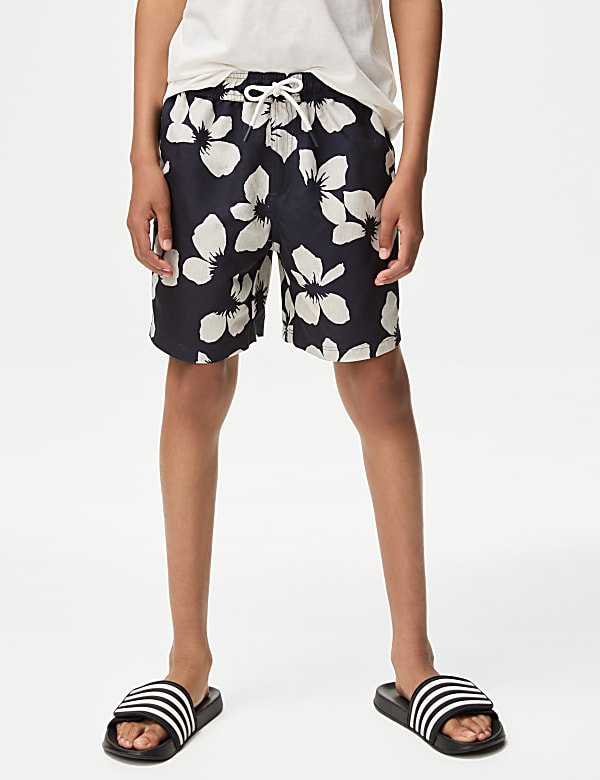 Mini Me Floral Swim Shorts (6-16 Yrs)