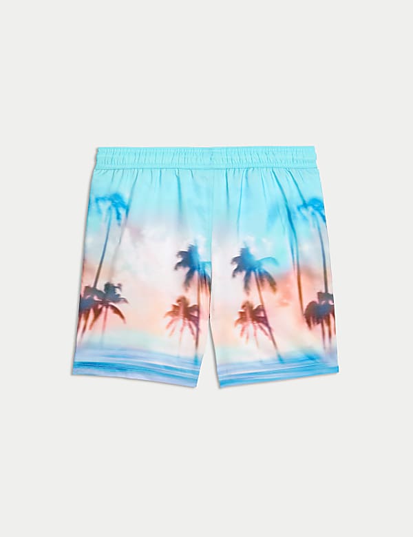 Palm Print Swim Shorts (6-16 Yrs)