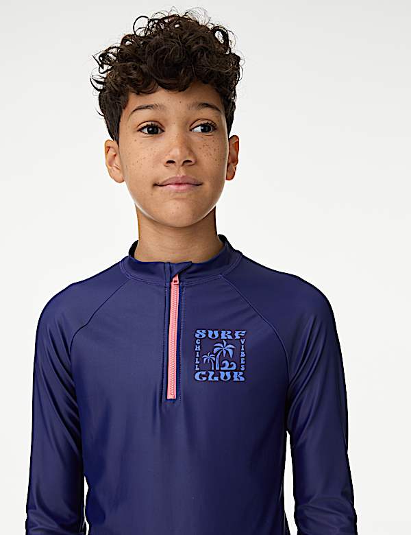 Graphic Long Sleeve Rash Vest (2-16 Yrs) - KR