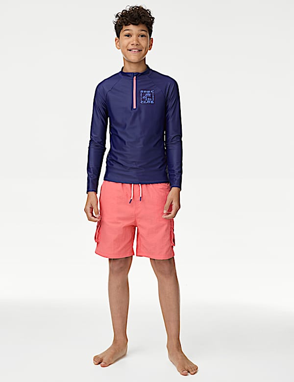 Graphic Long Sleeve Rash Vest (2-16 Yrs)