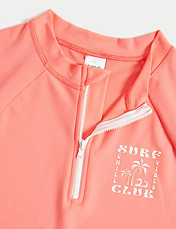 Quarter Zip Rash Vest (2-16 Yrs)