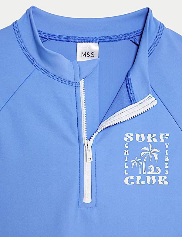 Quarter Zip Rash Vest (2-16 Yrs)