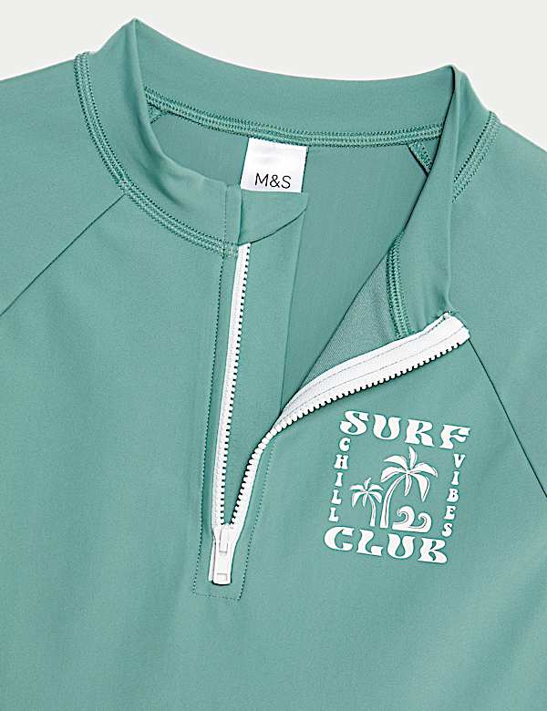 Quarter Zip Rash Vest (2-16 Yrs)