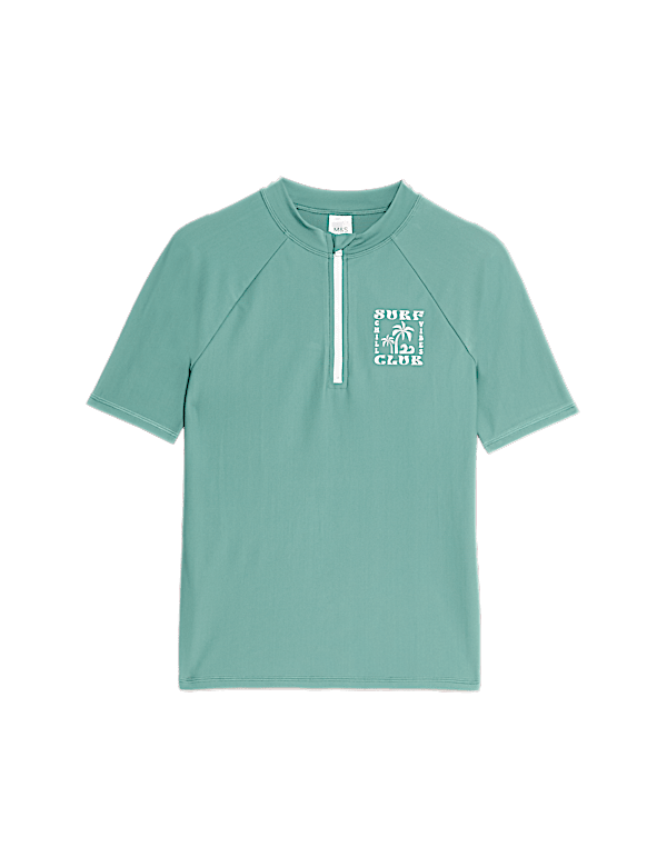 Quarter Zip Rash Vest (2-16 Yrs)