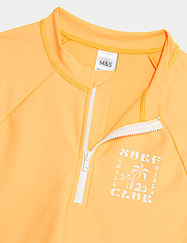 Quarter Zip Rash Vest (2-16 Yrs)