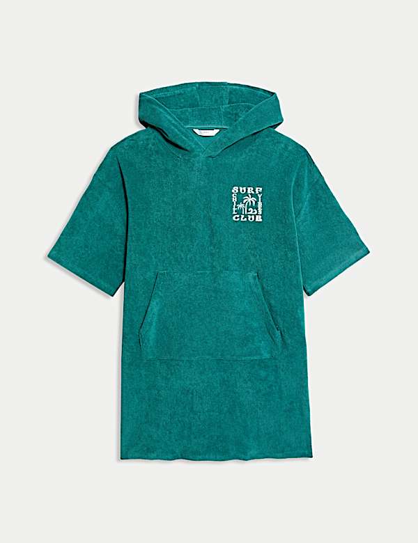 Pure Cotton Towelling Poncho (6-16 Yrs) - JP