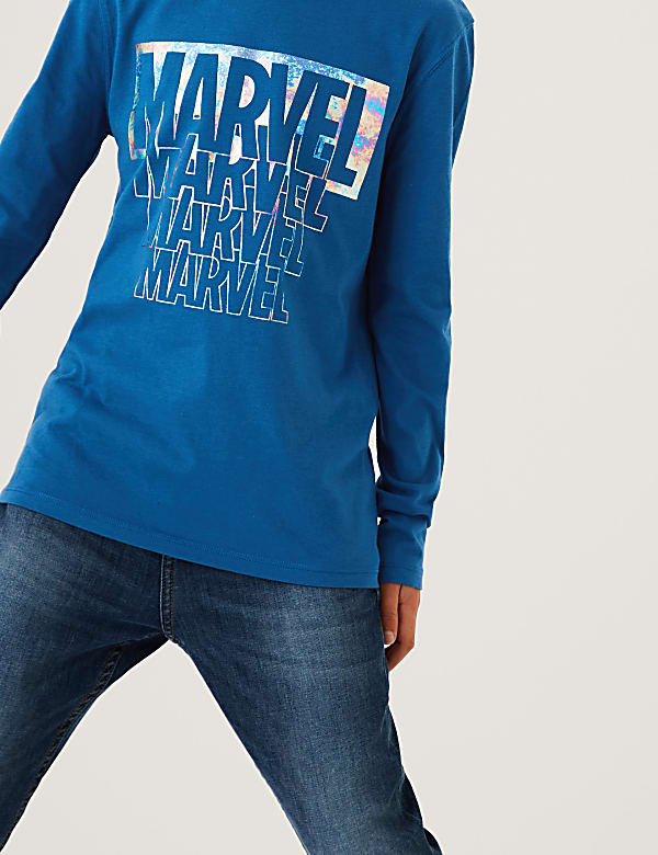 Pure Cotton Marvel Superheroes™ Top (6-16 Yrs)