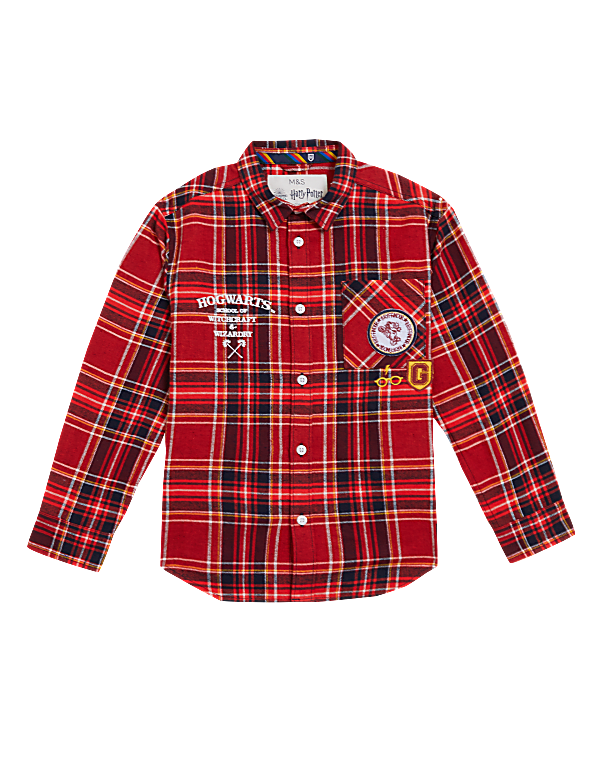 Pure Cotton Harry Potter™ Checked Shirt (2-16 Yrs)