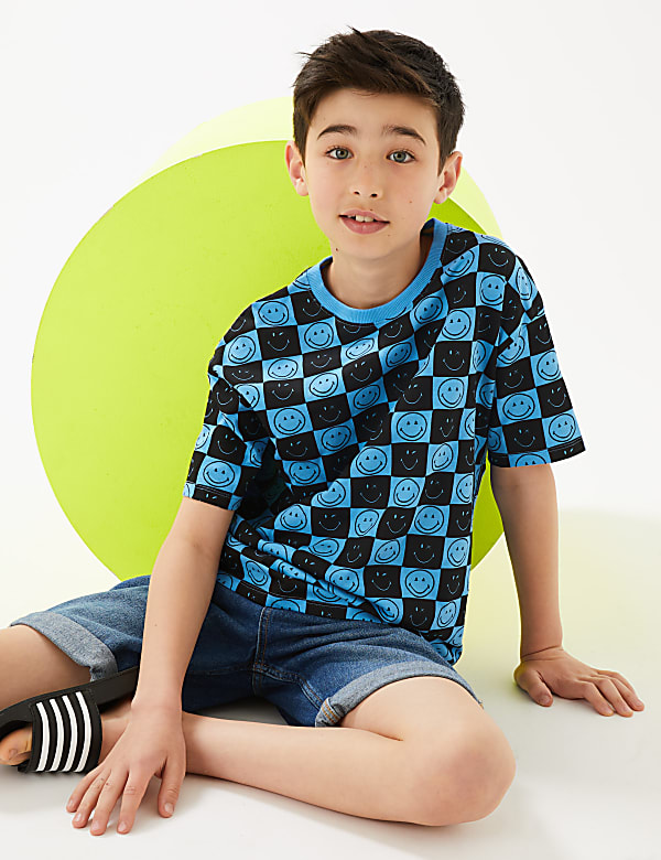 SmileyWorld® Pure Cotton T-Shirt (6-16 Yrs)