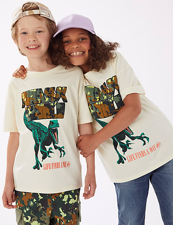 Jurassic World™ Pure Cotton T-Shirt (6-16 Yrs)