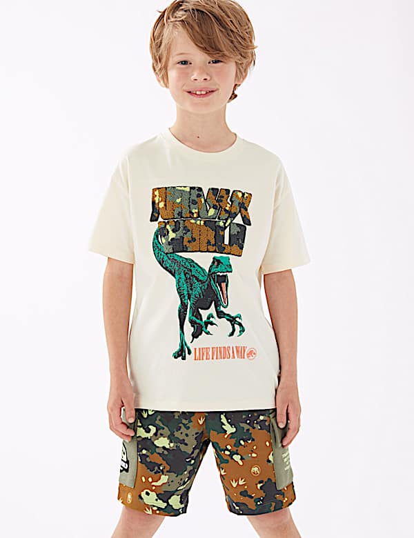 Jurassic World&trade; Pure Cotton T-Shirt (6-16 Yrs) - US
