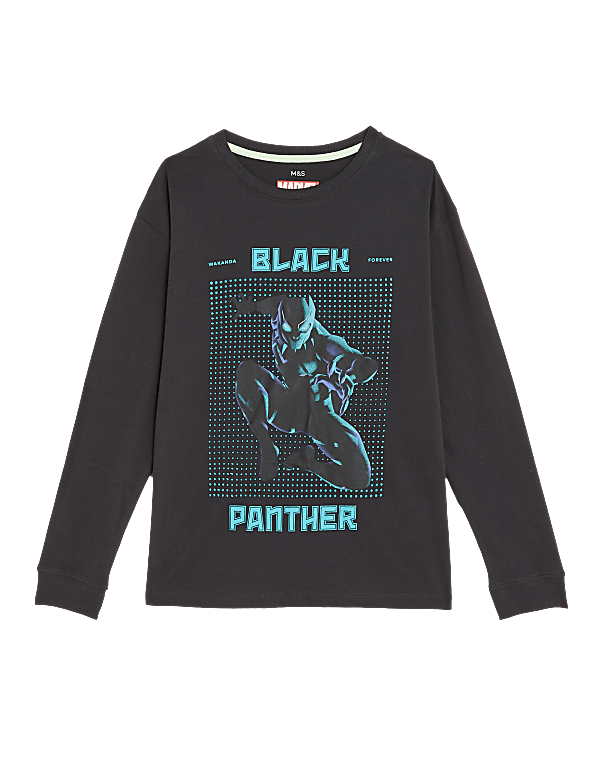 Pure Cotton Black Panther&trade; Top (6-16 Yrs)