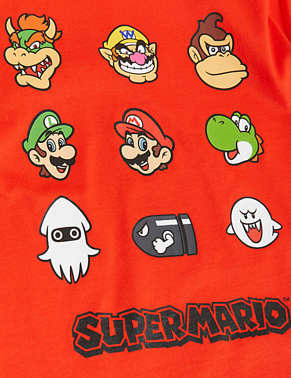Pure Cotton Super Mario T-Shirt (6-16 Yrs)