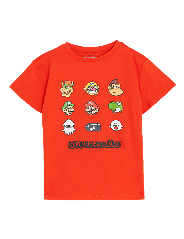 Pure Cotton Super Mario T-Shirt (6-16 Yrs)