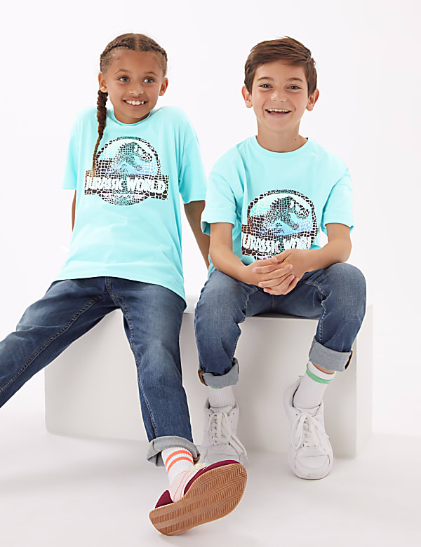 Jurassic World™ Pure Cotton T-Shirt (6-16 Yrs)