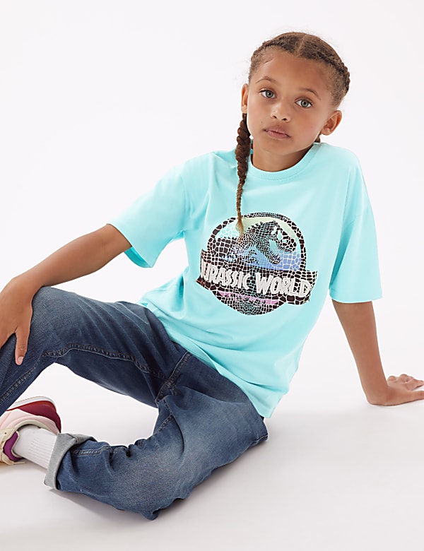 Jurassic World™ Pure Cotton T-Shirt (6-16 Yrs)