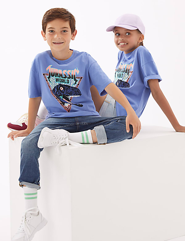 Pure Cotton Jurassic World™ T-Shirt (6-16 Yrs)