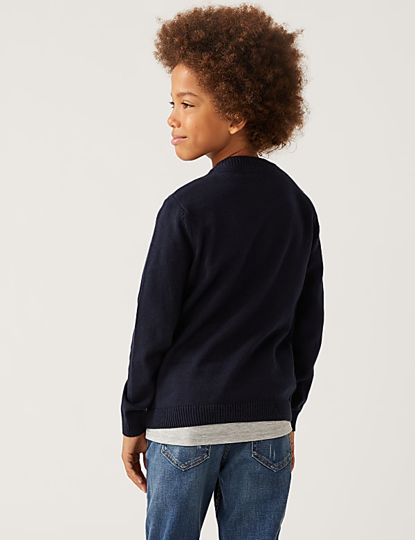 Pure Cotton Spencer Bear Knitted Jumper