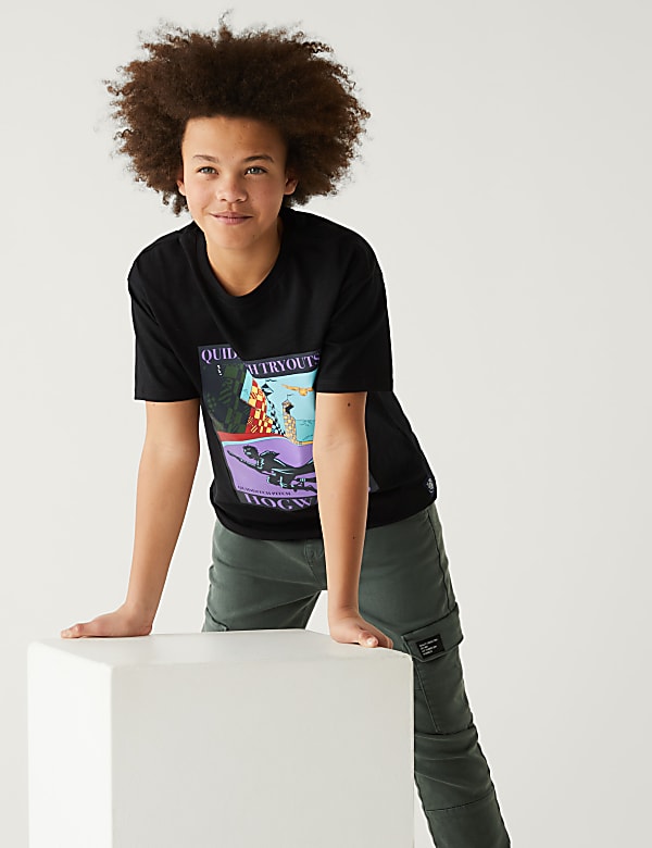 Pure Cotton Harry Potter™ Quidditch T-Shirt (6-16 Yrs)