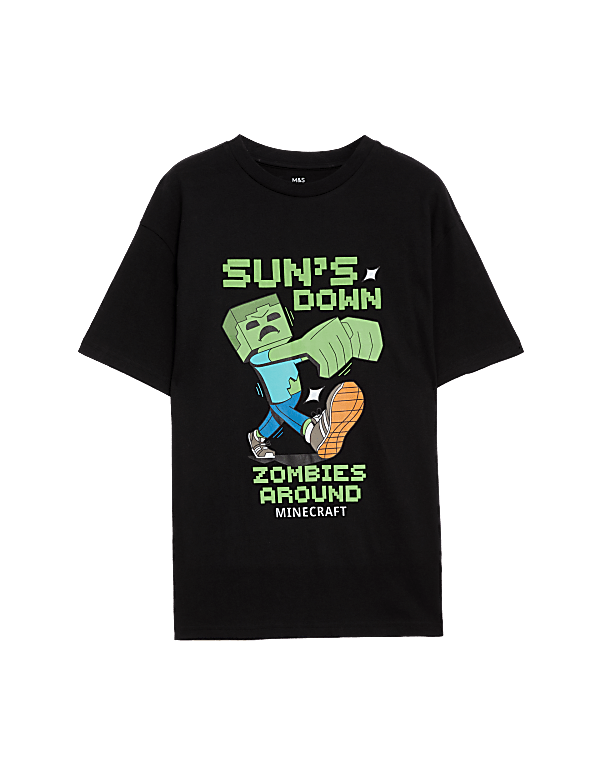 Pure Cotton Minecraft™ T-Shirt (6-16 Yrs)