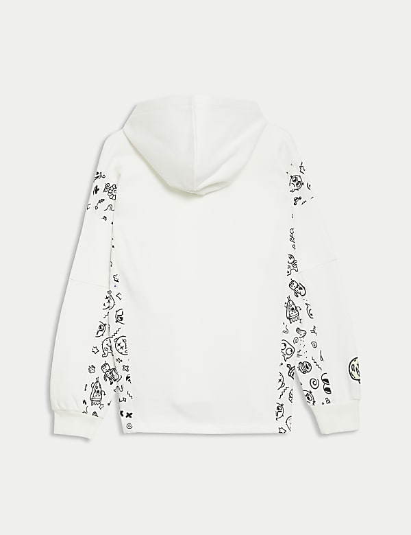 Cotton Rich Slogan Hoodie (6-16 Yrs)