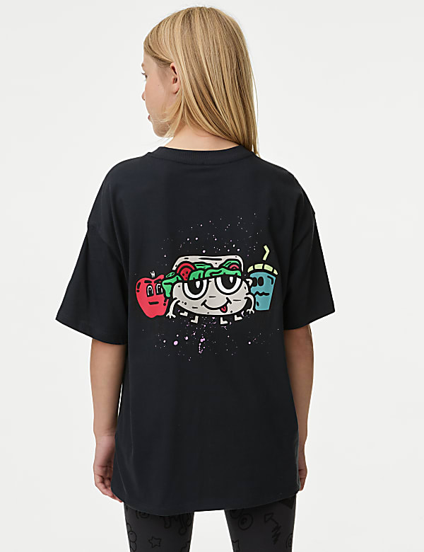 Pure Cotton Slogan T-Shirt (6-16 Yrs)