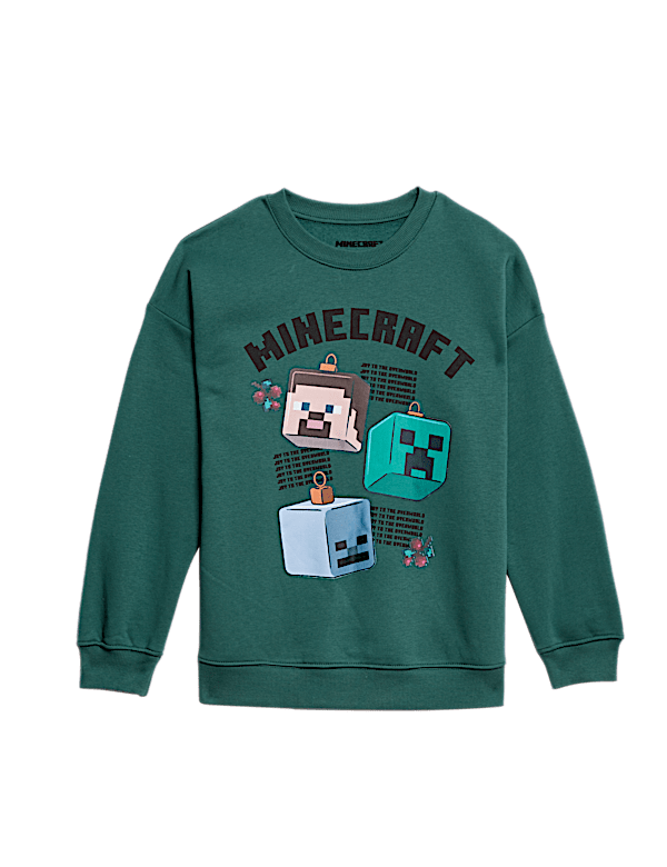 Cotton Rich Minecraft™ Sweatshirt (6-16 Yrs)