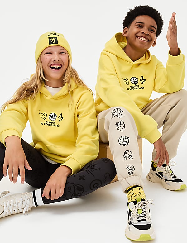 YoungMinds Doodle Boy Hoodie 6 16 Yrs