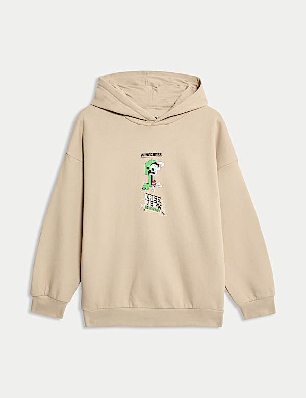 Pure Cotton Minecraft™ Hoodie (6-16 Yrs) - SE