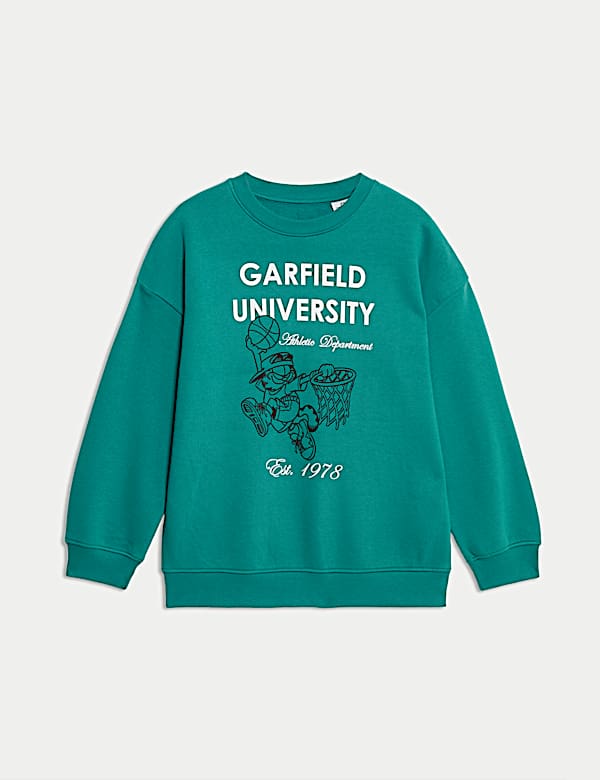 Cotton Rich Garfield Graphic Sweatshirt (6-16 Yrs) - NL