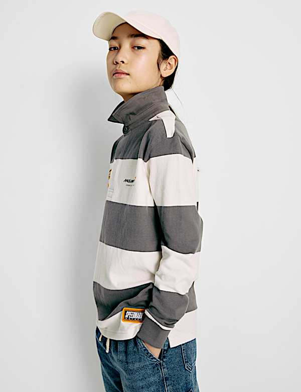 Pure Cotton McLaren F1 Team Rugby Top (6-16 Yrs) - FI