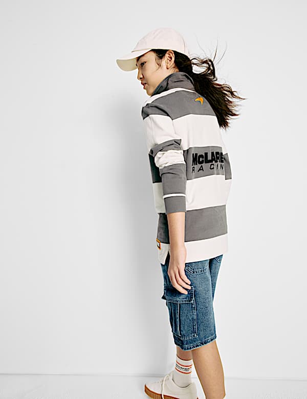 Pure Cotton McLaren F1 Team Rugby Top (6-16 Yrs) - FI