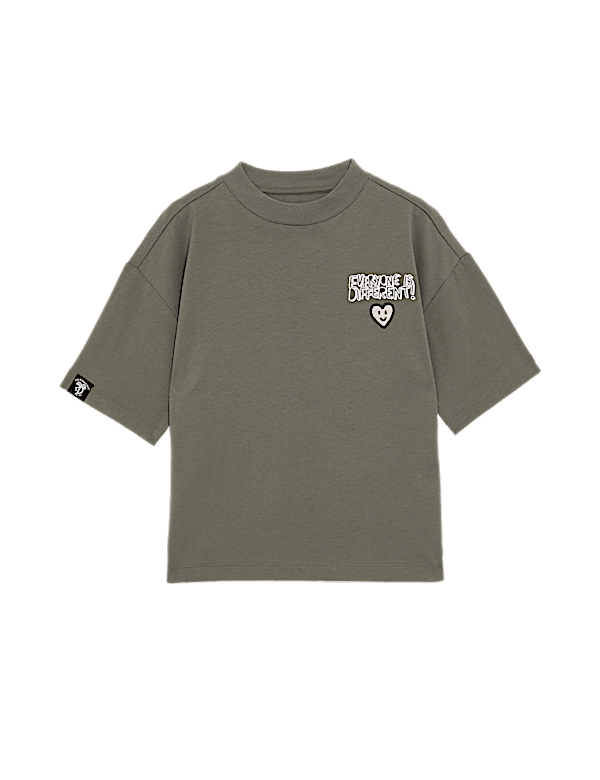 The Doodle Boy Pure Cotton 'Everyone Is Different' T-Shirt (4-16 Yrs)