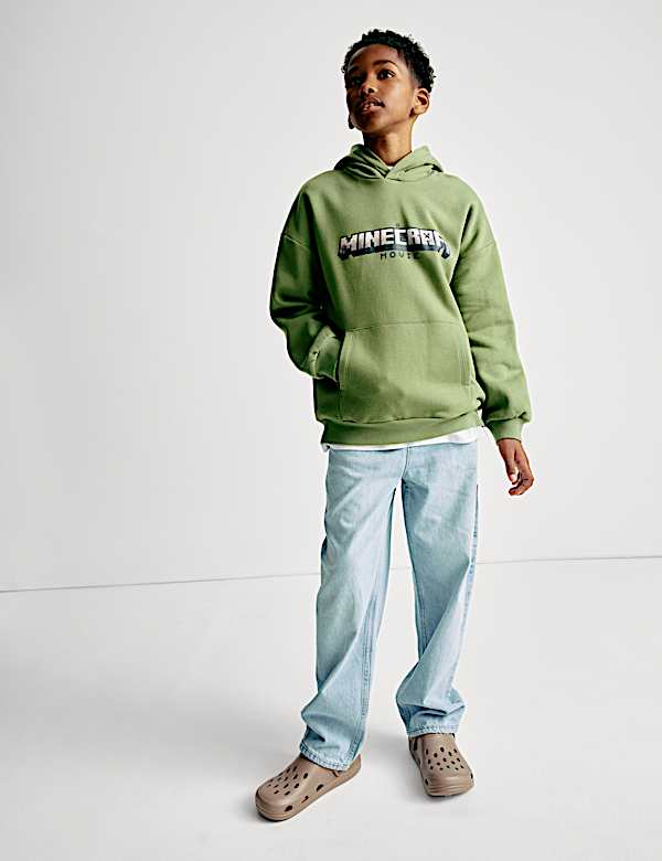 Sudadera con capucha de algodón de Minecraft™ (8-16 años) - ES