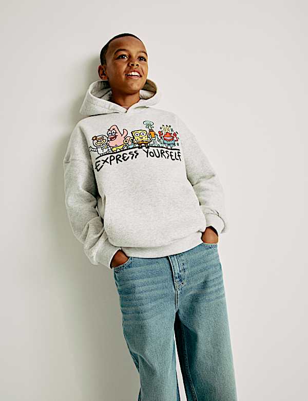 Doodle Boy™ x SpongeBob SquarePants™ Graphic Hoodie (4-16 Yrs) - LU