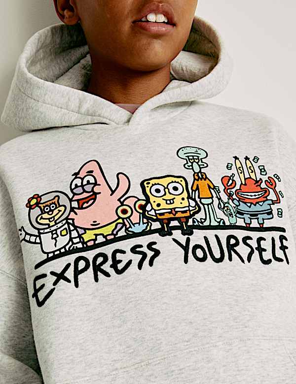 Doodle Boy™ x SpongeBob SquarePants™ Graphic Hoodie (4-16 Yrs) - LU
