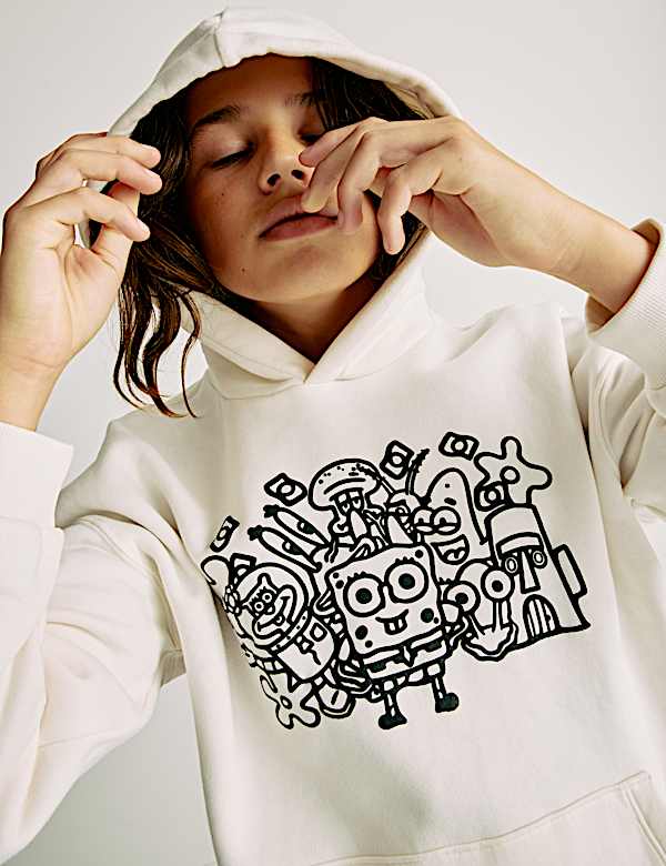 Doodle Boy™ x SpongeBob SquarePants™ Print Hoodie (4-16 Yrs) - LU