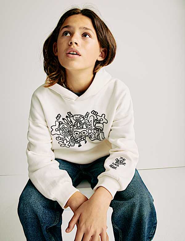 Doodle Boy™ x SpongeBob SquarePants™ Print Hoodie (4-16 Yrs) - LU