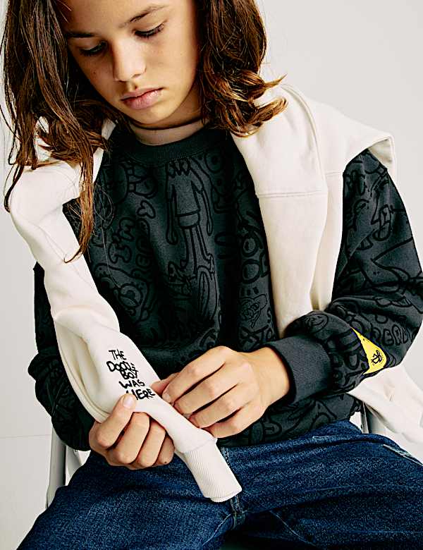 Doodle Boy™ x SpongeBob SquarePants™ Printed Sweatshirt (4-16 Yrs) - AU