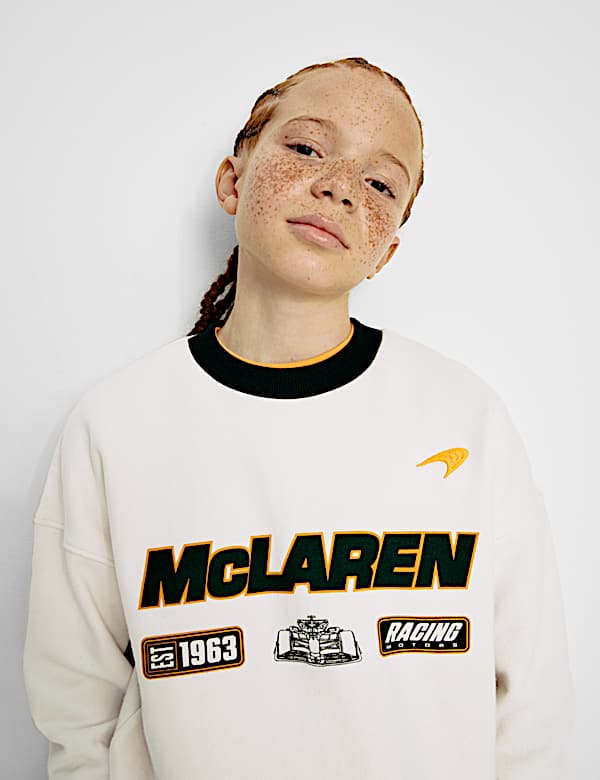 Pure Cotton McLaren F1 Team Sweatshirt (2-16 Yrs) - AL
