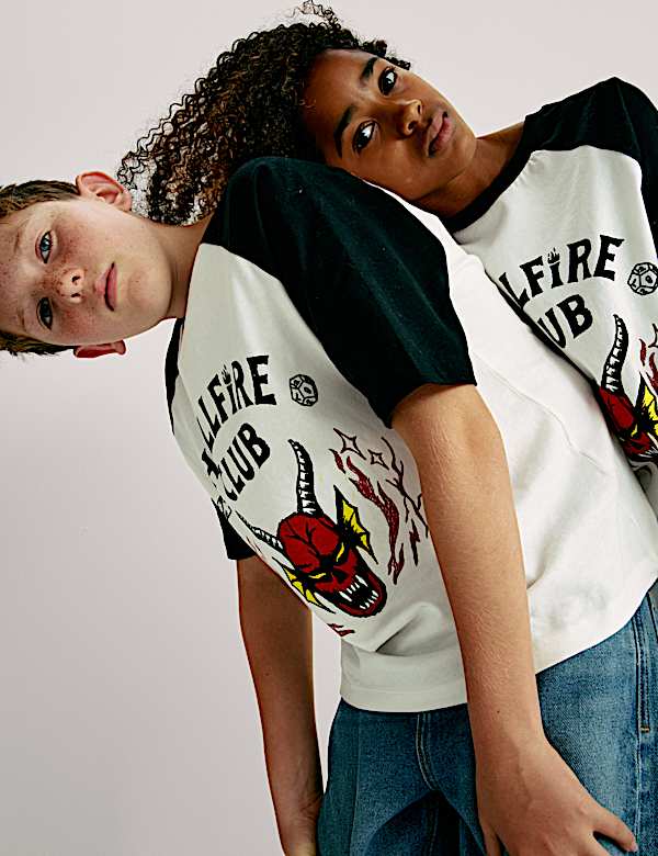 Pure Cotton Stranger Things™ T-Shirt (6-16 Yrs) - CH