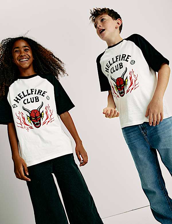 Pure Cotton Stranger Things™ T-Shirt (6-16 Yrs) - CH