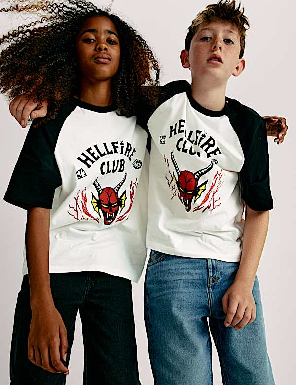 Pure Cotton Stranger Things™ T-Shirt (6-16 Yrs) - CH