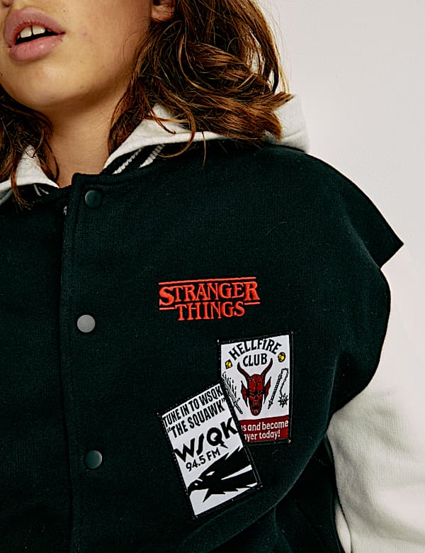 Cotton Rich Stranger Things™ Hooded Bomber (6-16 Yrs) - ES