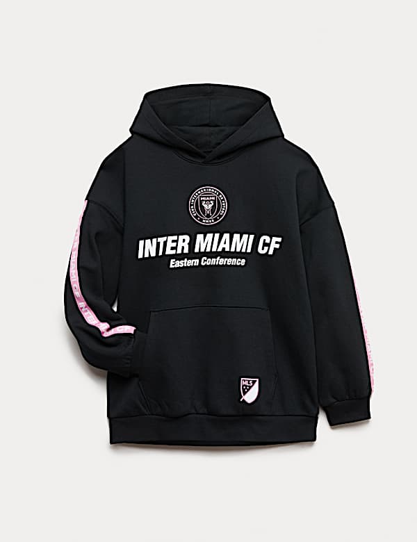Sweat en coton à capuche et motif graphique Inter Miami (du 6 au 16 ans) - BE