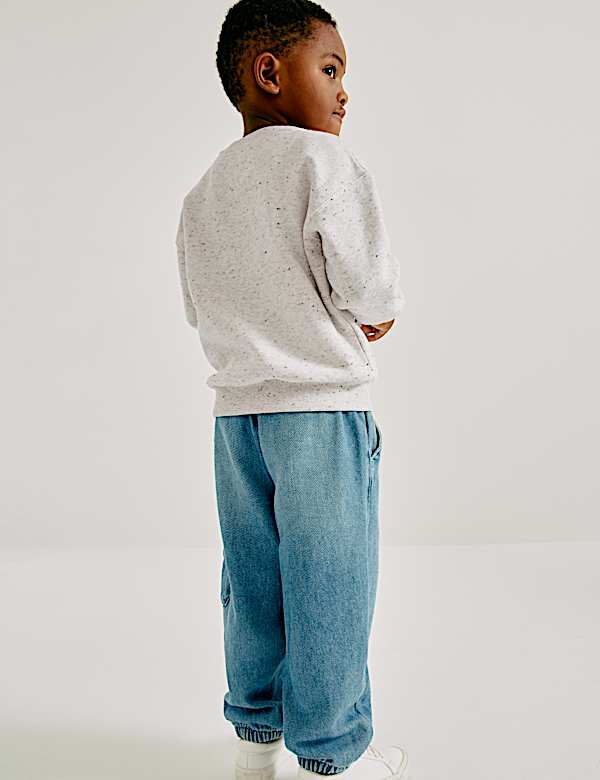 Cotton Rich Embroidered Sweatshirt (2-8 Yrs) - GR