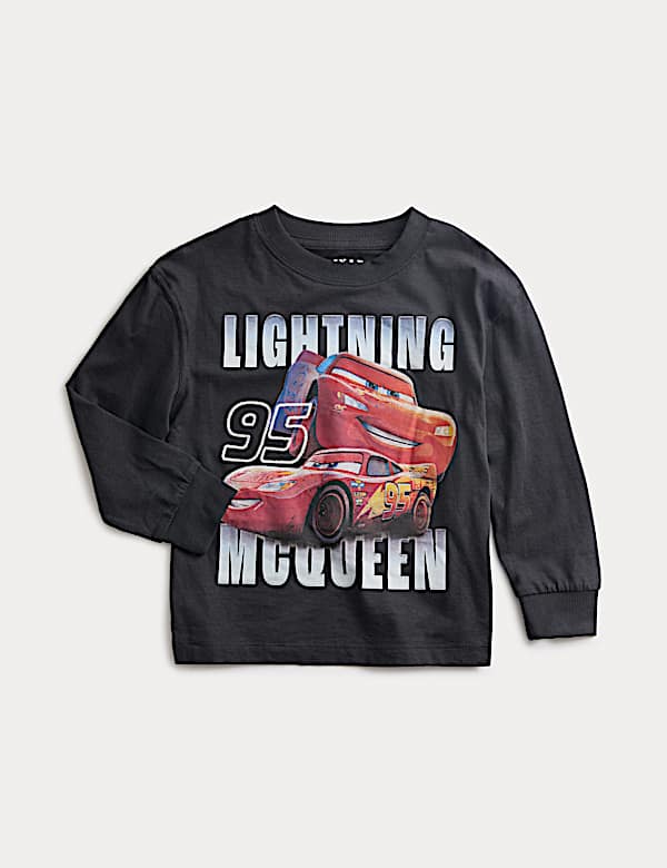 Pure Cotton Disney Cars&trade; Long Sleeve Top (2-8 Yrs)