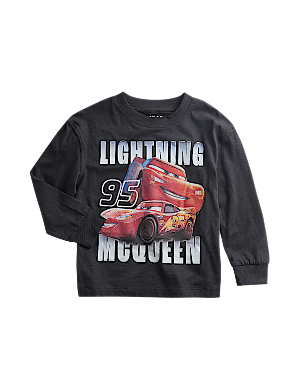 Pure Cotton Disney Cars&trade; Long Sleeve Top (2-8 Yrs)
