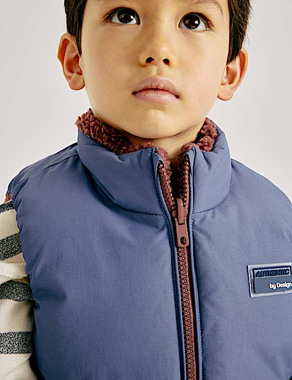 Borg Lined Padded Gilet (2-8 Yrs) - LT