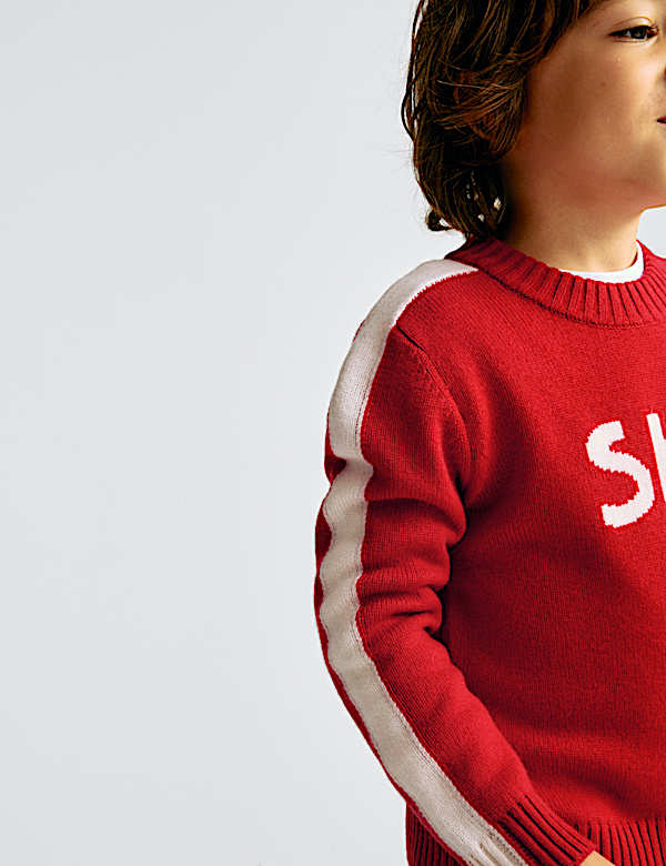 סוודר Star מבד עשיר בצמר מרינו (10-2 שנים) - IL